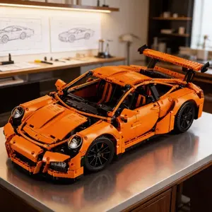 Orange Luxury Performance Car 42056 Building Blocks Sets Compatible with Legoed Particles Suitable for Christmas Gifts 2704pcs Model Car Kit