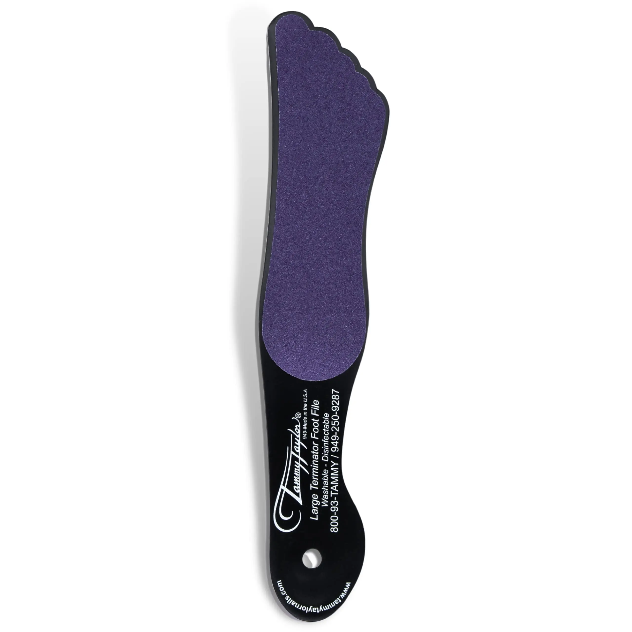 Tammy Taylor Nails Purple Large Terminator Foot File - Cruelty-Free Pedicure Foot Rasp for Cracked Heels & Dead Skin Remover - Large Foot Scrubber for Soft Feet