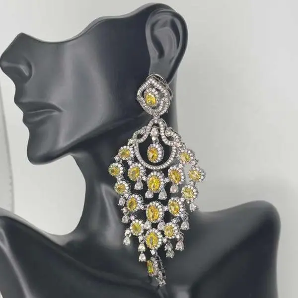 sapphire rain drop earrings