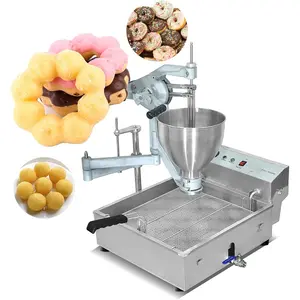 Kolice Commercial Doughnut Frying Making Machine Donut Maker- 3 Different Molds, Ball/Flower/Ring Shaped Donuts, dripping by hand, Dia.1.18~3.54 inches
