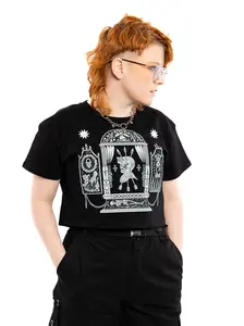 Mausoleum Crop Tee WHILE ODIN SLEEPS