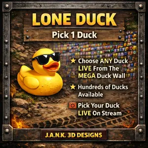 J.A.N.K. 3D Printed Collectible Ducks – Choose During Live Show