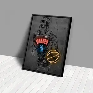 [ SPORT POSTER- UNFRAMED POSTER] Shai Gilgeous-Alexander Poster Oklahoma City Thunder NBA Hand Made Poster Unframed Print Wall Kids Art Man Cave Gift Home Decor