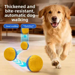 New Pet Toy Ball ETPU Smart Dog Training Ball High Elasticity Durable Chew Toy for Automatic Dog Walking Thickened Bite Resistant cat  toys