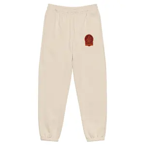 LONGᴚUN Crown  Heavyweight sweatpants- Maroon/Orange