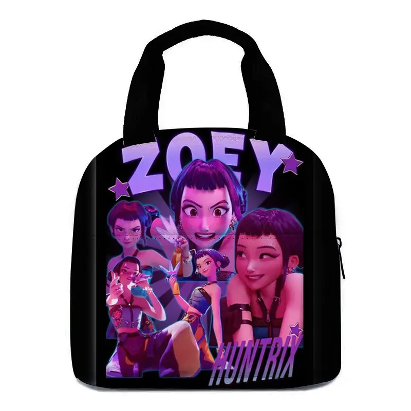 2026 New KPOP Demon Hunter Girl Group Movie Merchandise Fully Printed Handheld Lunch Bag
