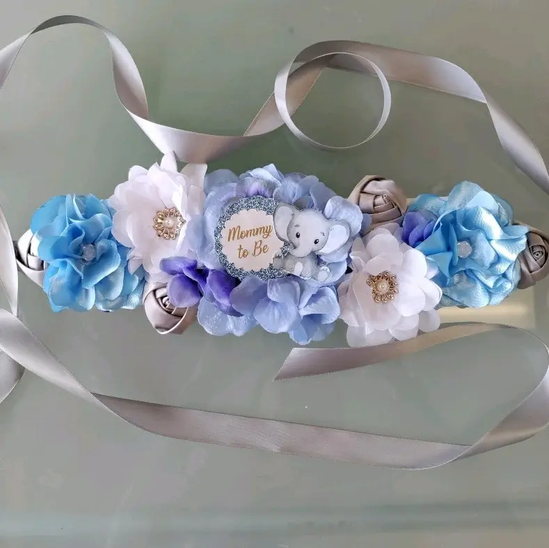 Baby Shower Maternity Sash Baby Elephant