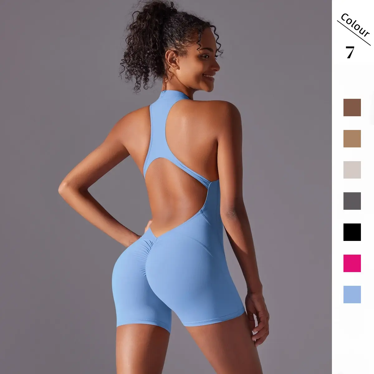Seamless High-Intensity Workout Bodysuit for Women - Sculpting Yoga Leotard, Quick-Dry Moisture-Wicking Fabric for Running, Gym & Cross Training