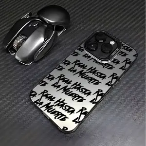 Compatible iPhone 16 15 Pro Max Plus 14 13 12 11 X Real Hasta La Muerte Pattern Durable Shockproof Anti-Scratch PC Silicone Case Protection for Smartphone