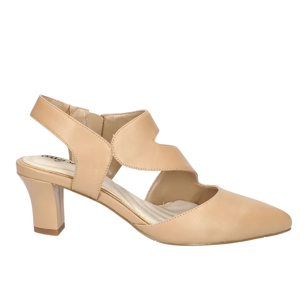 Easy Street Womens Venue Asymmetrical Round Toe Block Pumps Dress Casual Mid Heel 2-3" - Beige Easy Street Womens Venue Asymmetrical Round Toe Block Pumps Dress Casual Mid Heel 2-3" - Beige