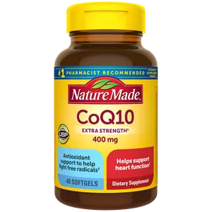Nature Made Vitamins CoQ10 Extra Strength 400 mg Softgels, Dietary Supplement for Health & Nutrition Support
