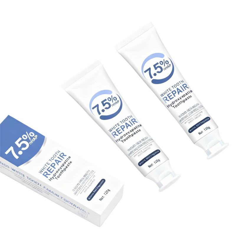 3 PCS 7.5% Hydroxyapatite Toothpaste,Gentle and Effective Formula,Fresh Mint Flavor, for Sensitive Teeth,Deep Cleansing Toothpaste