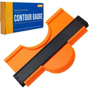 Contour Gauge Tool With Lock (10 Inches) - Contour Ruler Marking Tool - Super Gauge Shape and Outline Tool - Profile Gauge - Corner Measuring Tool for Odd Shapes - Woodworking Gifts for Men