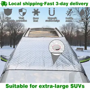 Car Stuff Car Windshield Snow & Sun Shade Waterproof Protector | Front Windscreen Cover | Summer & Winter Dual-Use Sun & Snow Shield
