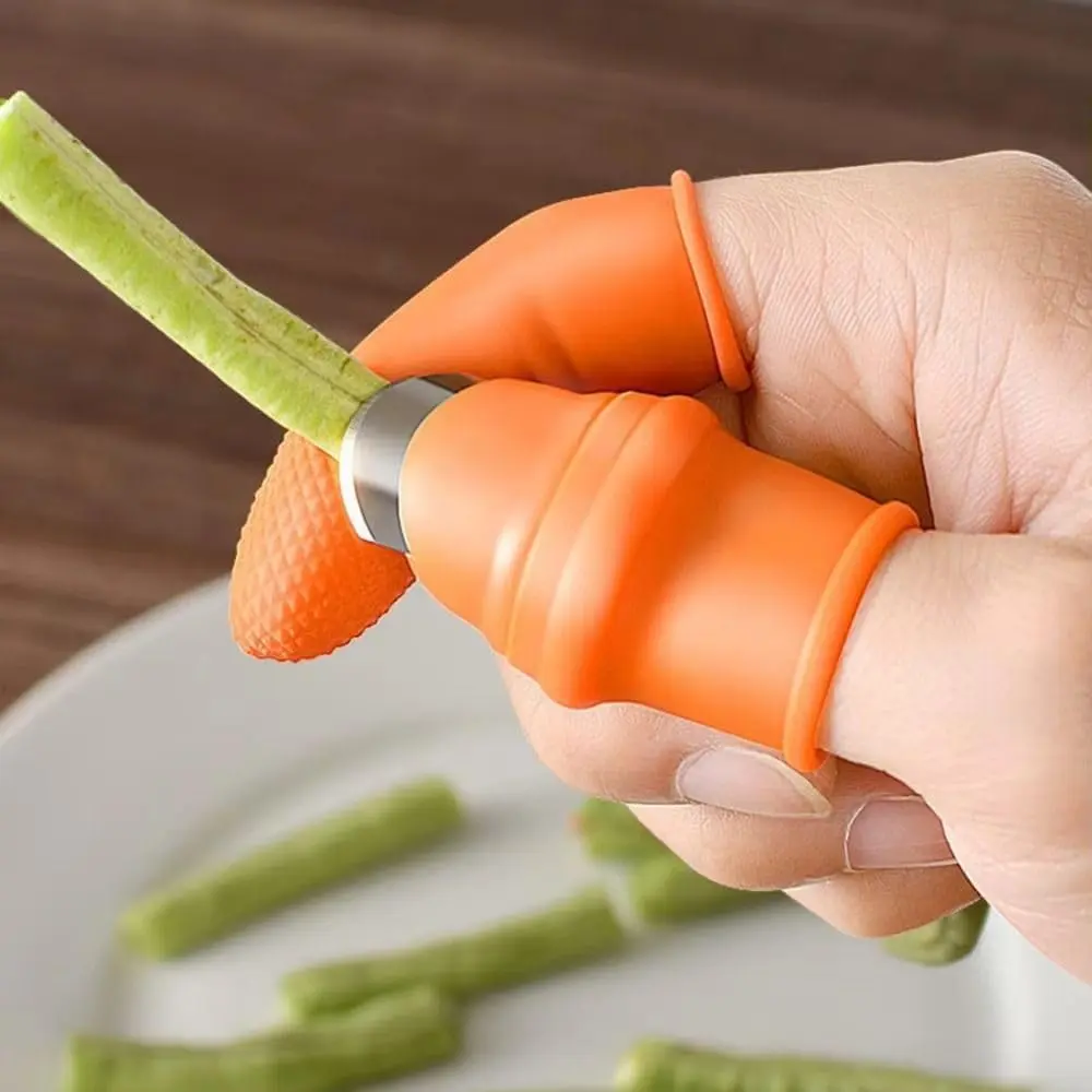 2-Piece Set Silicone Vegetable Fruit Picking Reusable Harvest Tools,Durable Multi-Function Bean Picker for Garden for Women