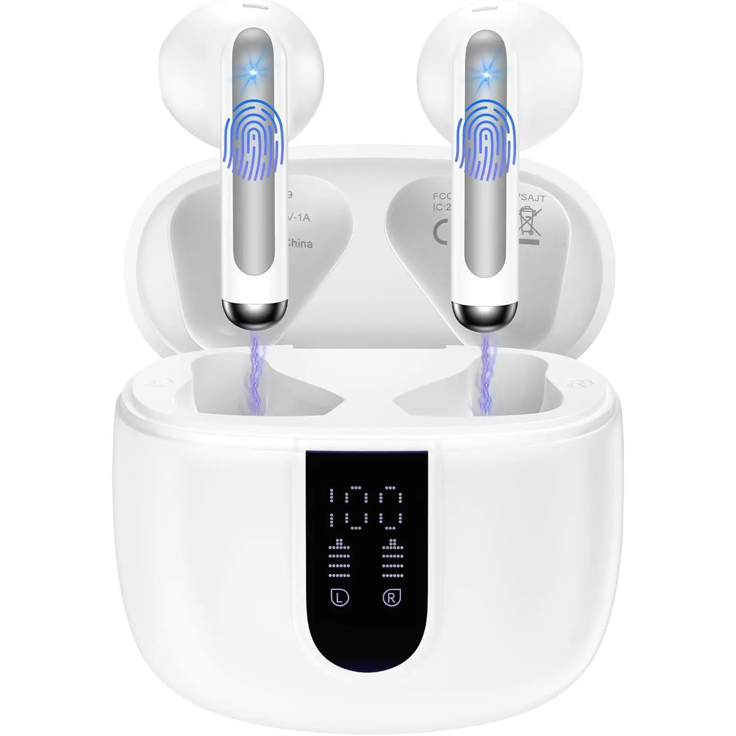 for Pixel Buds  Earbuds  Headphones for  Pixel 10/10 Pro/10 Pro XL/Fold/9a/9/8/7,5.3 Ear Buds with Noise Cancelling Mic IP7 60H LED Display for  17, S25 FE,Android