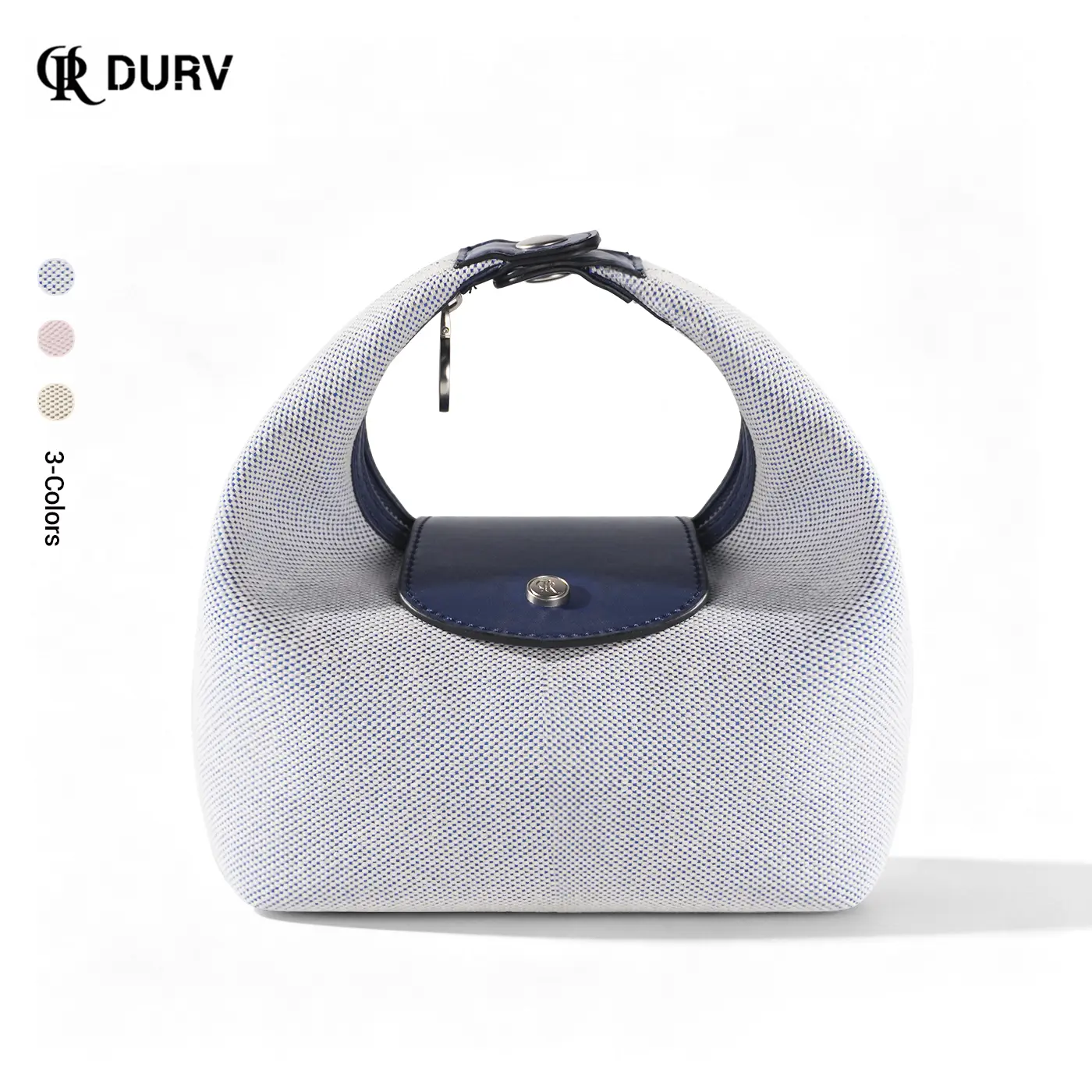 DURV Women's Woven Hobo Bag, Small Convertible Shoulder & Crossbody Purse with Zipper, Everyday Underarm Handbag with Detachable Straps, No
