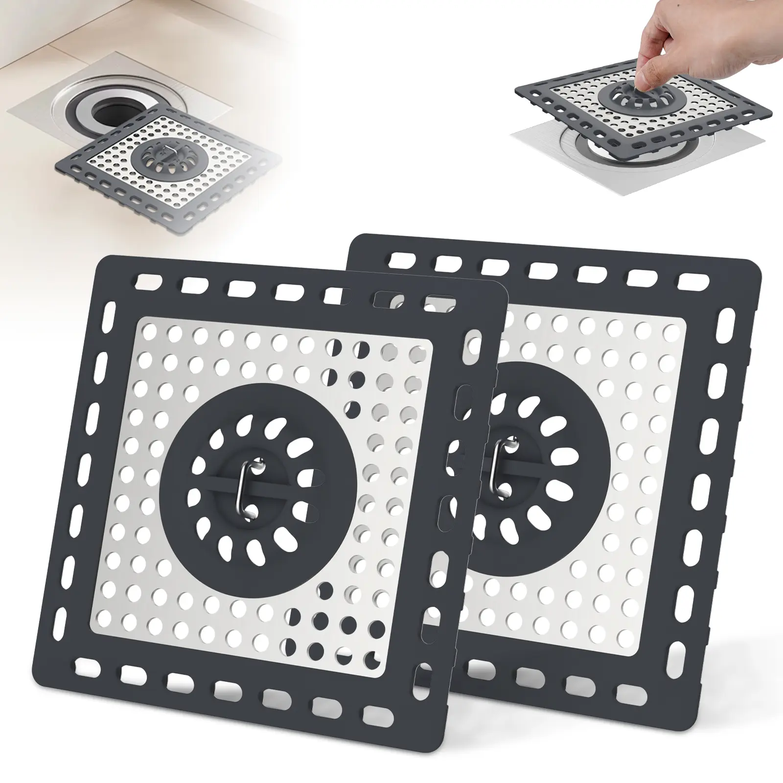 2 PACK - 4' Dark Grey