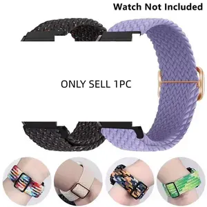 Nylon Braided Watch Band (Band Only), Replacement Watch Band for Samsung Galaxy Watch 4 5 6 7 44mm 40mm 6Classic 43/20mm 47mm 22mm, Smart Watch Strap, Smartwatch Strap, Smart Watch Accessories, Wearable
