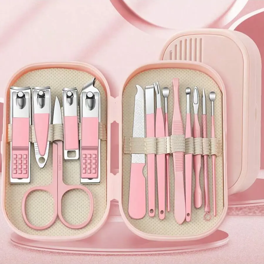 Manicure, Pedicure & Nail Care Kits, Nail Care Products, Includes Nail Clippers, Nail File & Tools, Cuticle Exfoliator, Cuticle Pusher Pen, Ideal for Home Use, Perfect Gift for Her, Cuticle Remover Kit