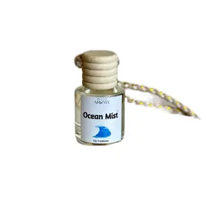 ScentSznCo LLC Ocean Mist Car Air Freshener Diffusers - Last 60+ Days, Reusable & Hanging Design, Delightful Fragrance Oil for Rearview Mirror