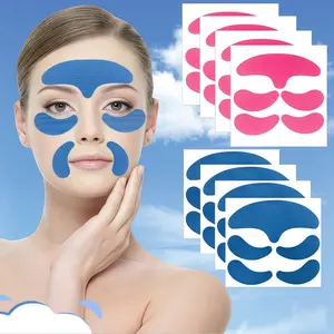 Facial Firming Patch, Lifting Firming Patch for Forehead, Chin, Jawline, Unscented Viscose Fiber, Easy to Fit, Non-Irritating, Sensitive, Anti-Slip Adhesive, Essential Skincare Tool for Daily Facial Toning, Easy Packaging