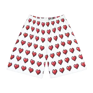 Dungeon Crawler Carl Inspired, Retro Heart Boxer Gaming Shorts for DungeonCrawling