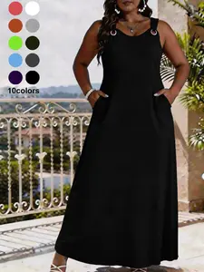 Elegant V Neck Sleeveless Dress for Women, Casual Loose-Fit Camouflage Pattern, Perfect for Daily Outings, Beach Parties, Summer Fashion Womenswear
