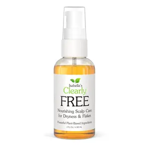 Dry Scalp Oil for Flakes & Scalp Care | Natural Leave-In Scalp Oil with Jojoba, Tea Tree & Cedarwood | Lightweight Hair & Scalp Oil (Isabella's Clearly FREE)