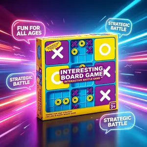Fun Tic-Tac-Toe Game | Kids Educational Board Game for Thinking & Logic Skills
