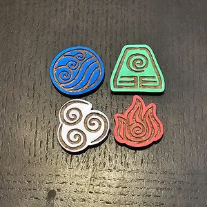 Collectible Wooden Pins : Avatar the Last Airbender