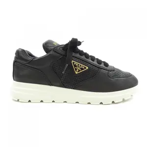 Pre-owned PRADA Lambskin Small Leather Goods 1E921N Lamb Leather Sneakers