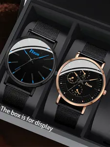 Men's Casual Fashion Watch Set, Multiple Colors Available, Perfect Gift for Father's Day, Thanksgiving, Teacher Appreciation, Birthday Party