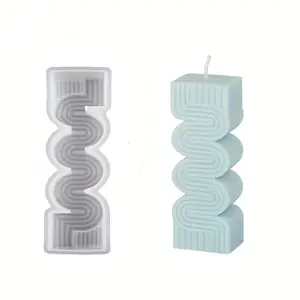 Helix Silicone Candle Mold, 1 Count Professional Candle Making Mould, DIY Art Crafts for Home Decor, Vanity Decor Accessories, Handmade Silicone
