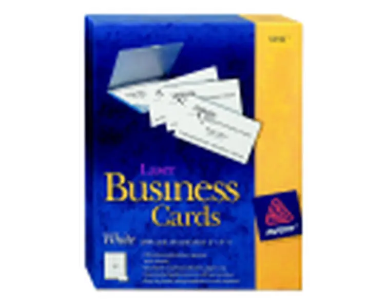 Avery Uncoated Paper Business Cards - 2x3.5 in Standard Size, Laser Printer Compatible, Microperforated, 2500-Pack Office Stationery Supplies