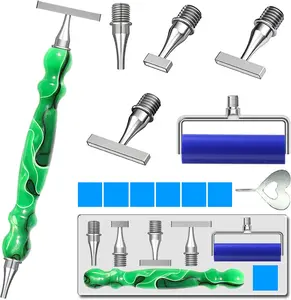 LEIYULY 13PCS Diamond Art Pen, with 1,3,6,9 Thin Stainless Steel Nibs, Ergonomic Diamond Art Pen, 5D Diamond Painting Pens Tools, for Both Beginners and Experienced Diamond Artists