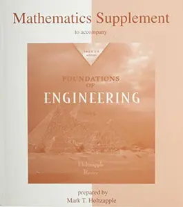 USED Book - Mathematics Supplement to accompany Foundations of Engineering by prepared by Mark T. Holtzapple (Paperback) - english