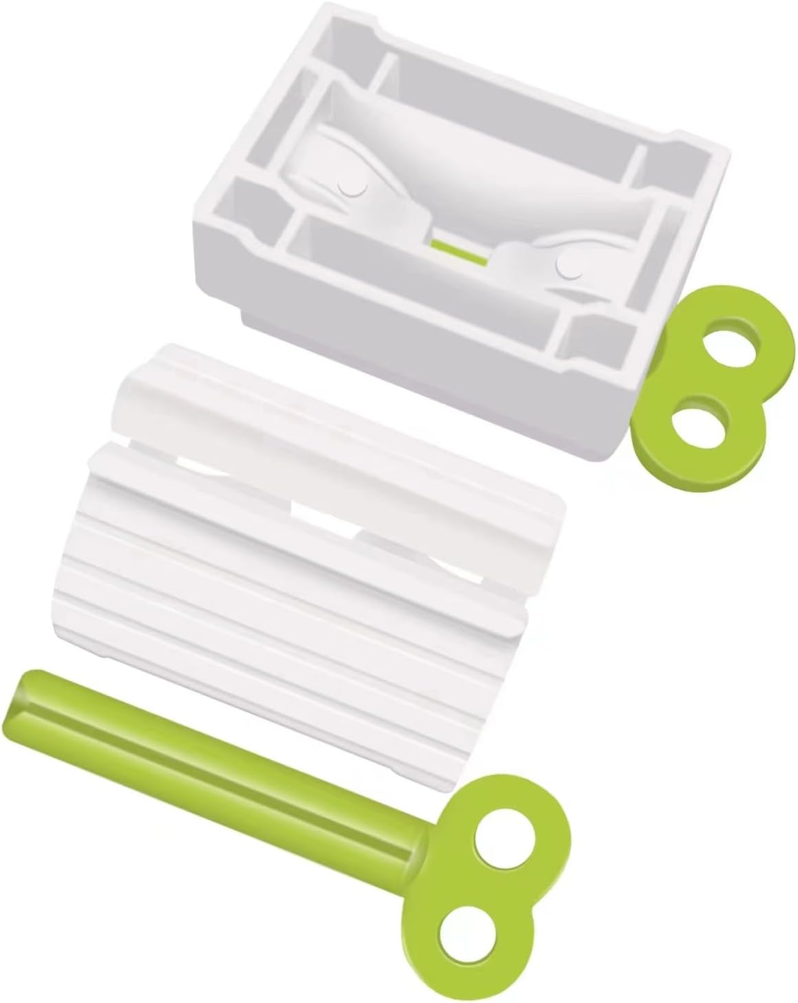 6 Pack Toothpaste Squeezer, Toothpaste Squeezer Rollers，Toothpaste Tube Squeezers Clip Holder Stand Winder