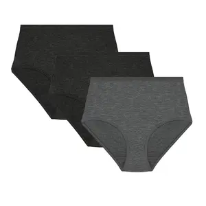 Metarino Women'S Underwear High Waisted Ladies Panties Merino Wool Sports Active Briefs 3 Pack