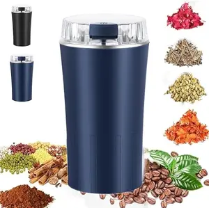Stainless Steel Electric Coffee Grinder & Spice Grinder, Multi-Purpose Household Superfine Grinder, Grain Mill for Herbs Nuts Seeds, Easy Compact Portable Kitchen Grinding Machine.