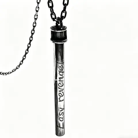 Chainsaw Man Aki Hayakawa Cosplay-Ready Cigarette Pendant Necklace, Nickel-Free Steel Fashion Accessory Necklace, Men's Jewelry, Chain Included, Boyfriend Birthday Gift, Birthday Gift for BF, Anime Fan Accessory