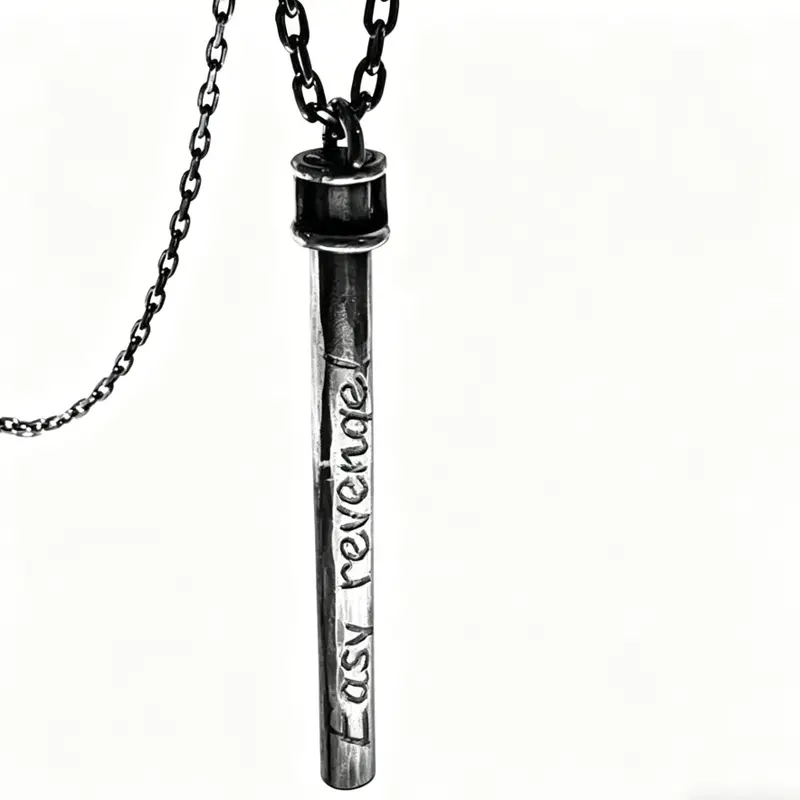 Chainsaw Man Aki Hayakawa Cosplay-Ready Cigarette Pendant Necklace, Nickel-Free Steel Fashion Accessory Necklace, Men's Jewelry, Chain Included, Boyfriend Birthday Gift, Birthday Gift for BF, Anime Fan Accessory