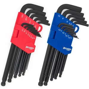 Allen Wrenches Set, 26 count SAE and Metric Allen Key Set, Long Arm Ball End Hex Key Set Tools for Hex  Socket Screws - 2 Sets