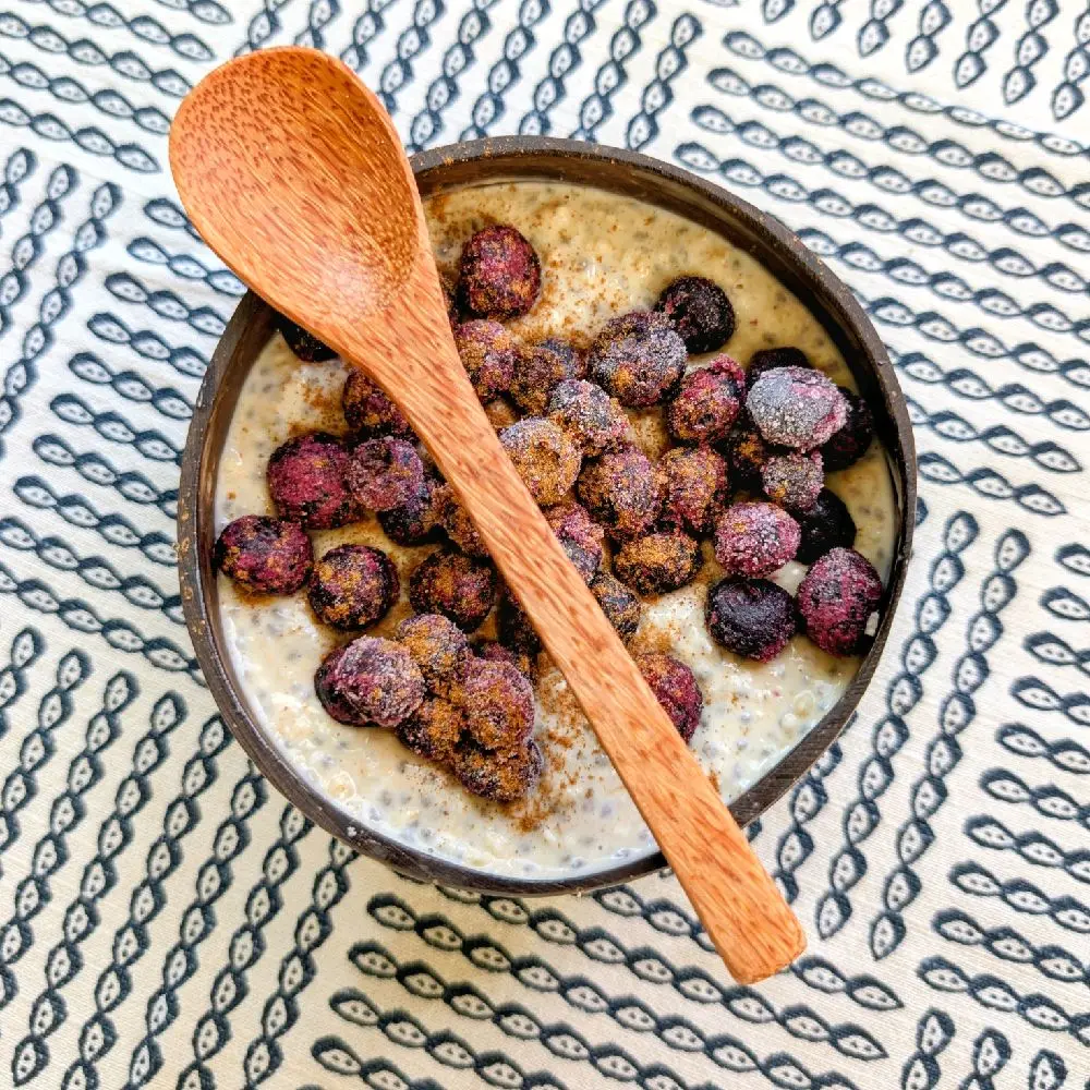 EarthWoven Natural Coconut Tableware - Handcrafted Bohemian Eco-Friendly 0-Waste Adult Tropical Kitchenware, BPA-Free, Chemical-Free for Acai Bowls, Smoothie Bowls