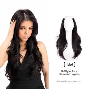QBEAUTY [Idol] 22 in Invisible Layered Clip-in Synthetic Hair Extensions by Amara, Hair Synthetic Extensions & Pieces