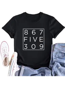 Vintage 80s Funny Music Shirt, Tommy Tutone Fan Tee, Unisex Print Patterned T-Shirt, Retro Gift Shirt, Long Fitted Casual Top