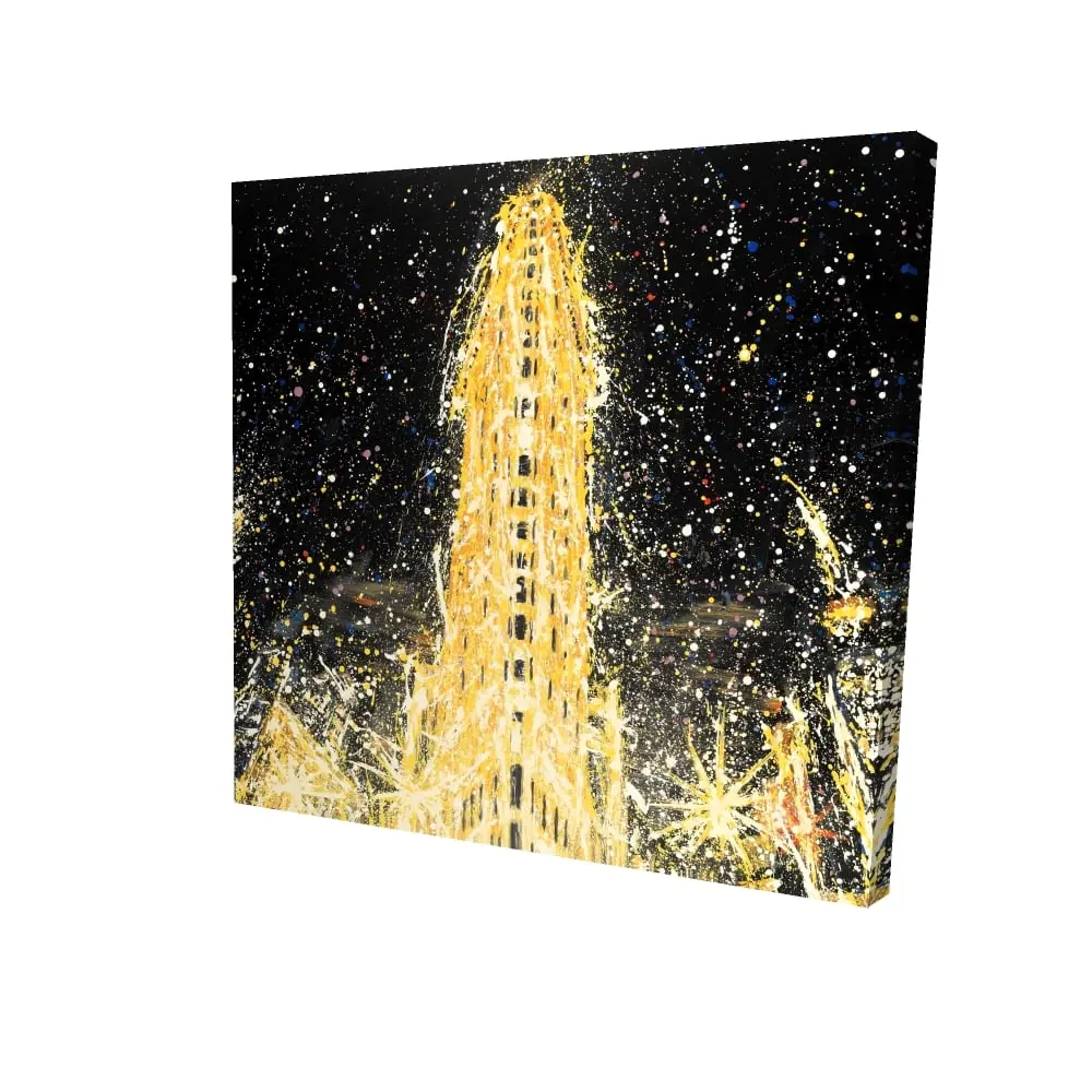 Begin Home Decor 2080-2424-CI304 24 x 24 in. Abstract Flatiron Building Canvas - Contemporary Bedroom Decor