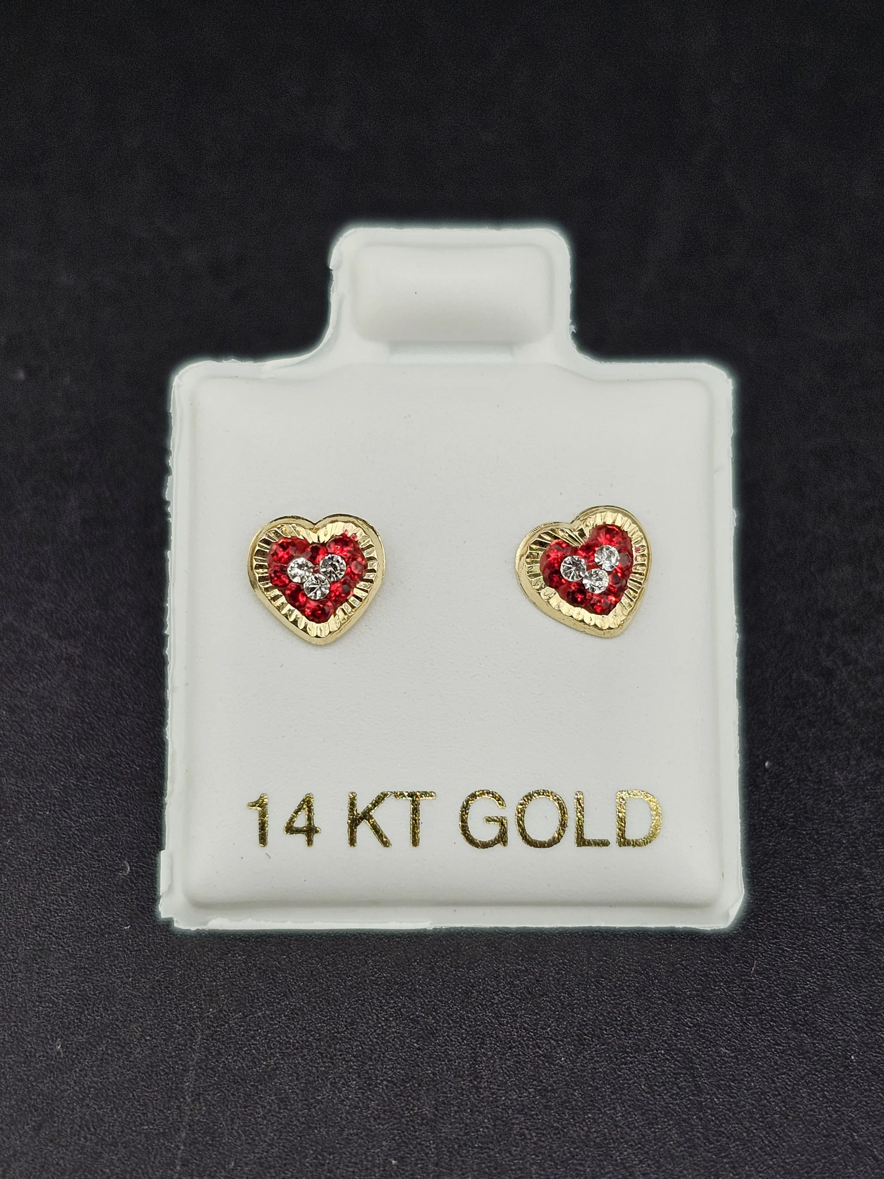 14K Gold Earrings - Hearts