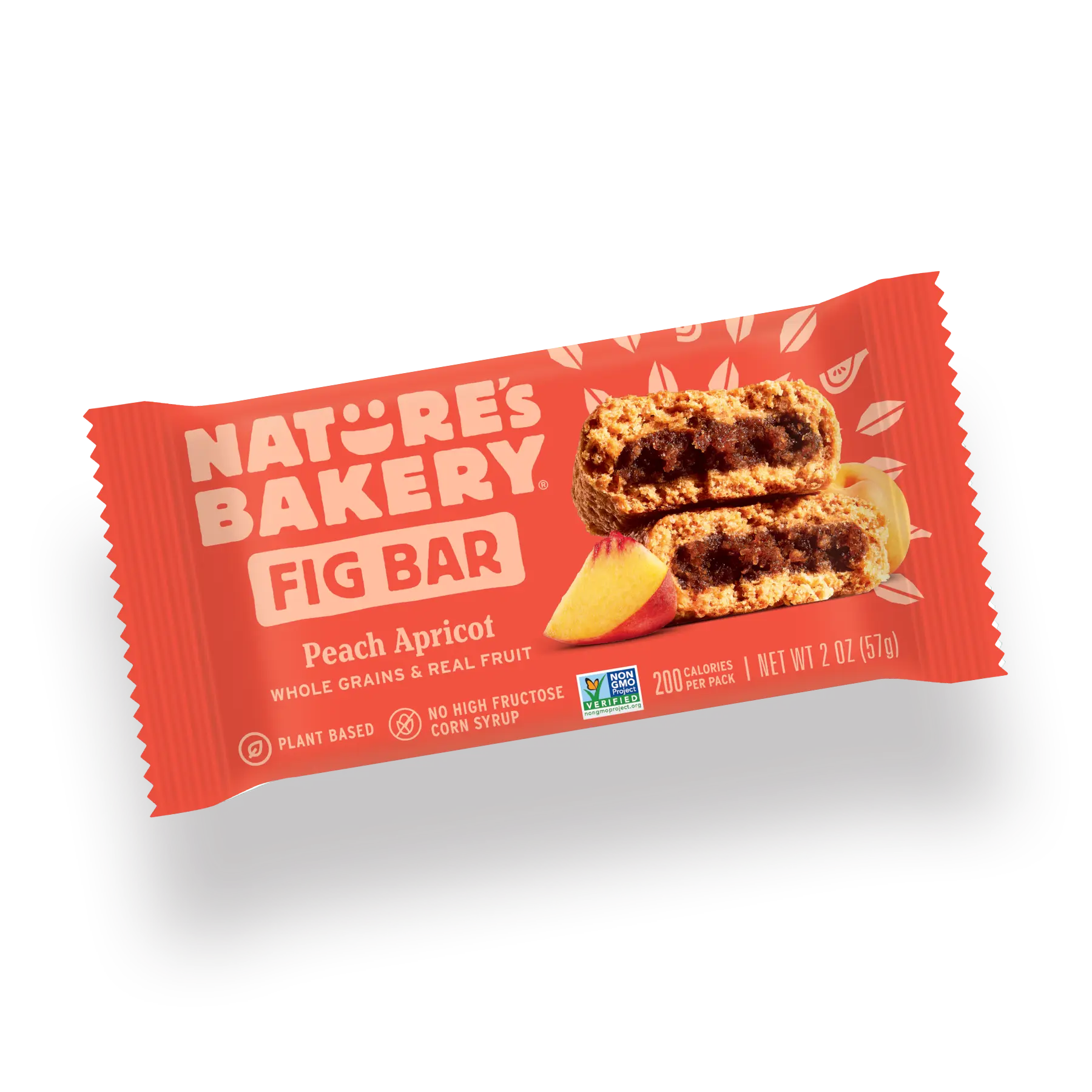 Whole Wheat Fig Bars Peach Apricot 6 Count (Twin Pack) Carton