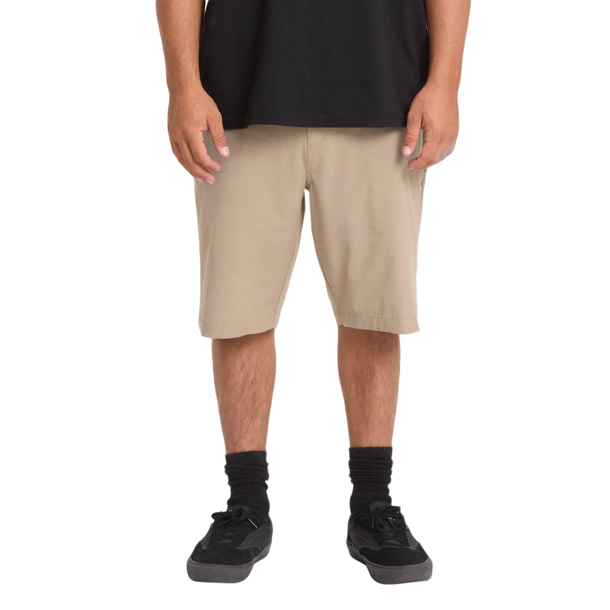 BILLABONG Crossfire Submersible 21" Amphibian Hybrid Shorts, Men’s Water-Ready Chino Hybrid, Summer Surf Swim Performance, 4-Way Stretch Moisture-Wicking, Zip Back Welt Pockets